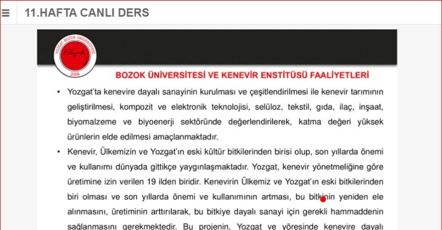 Yüksekokulumuz Öğrencilerine Kenevir ve Lavanta Anlatıldı